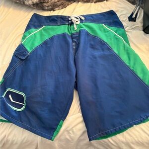 CCM Blue and Green Men's Board Shorts